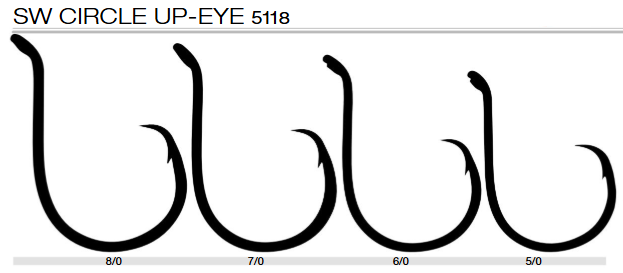 Hameçon Shinken 5118 SW CIRCLE UP-EYE (Incurvé) - TRABUCCO