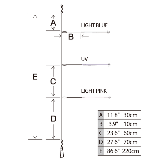 Pikaichi Stick 14 cm turlutte à Calmars - HAYABUSA