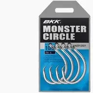 Bkk Monster Circle Ua hameçon pour gros poissons avec revêtement anti-rouille, matériel de pêche en mer.