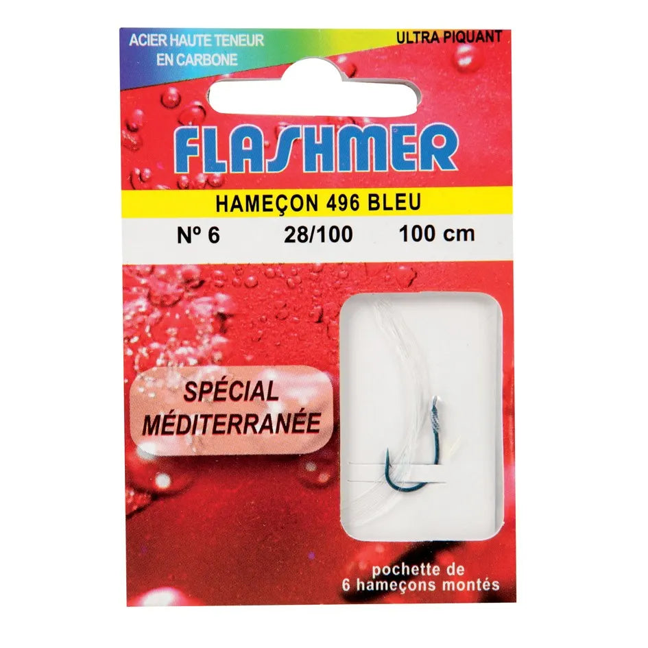Hameçons Montés Méditerranée Flashmer - Pack de 10