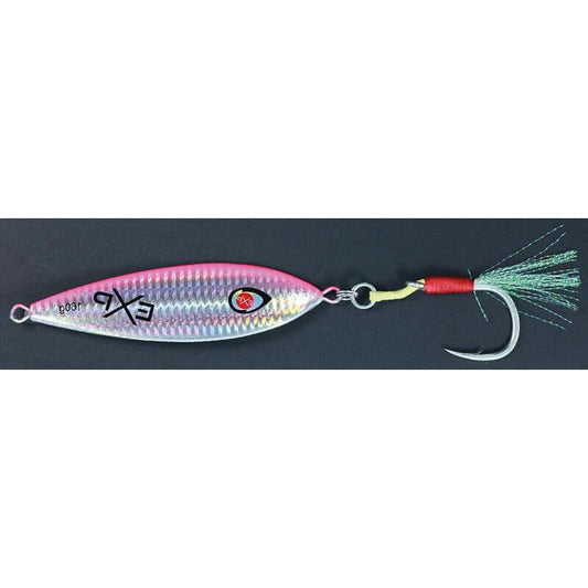 Jig EXPLORER TACKLE Funa, matériel de pêche en mer, conçu pour le slow jigging avec dôme asymétrique.
