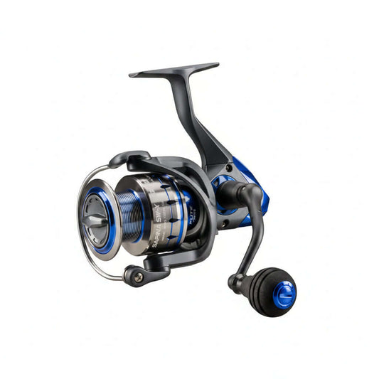 Moulinet Okuma Safina SW-X en graphite résistant, idéal pour le matériel de pêche en mer.