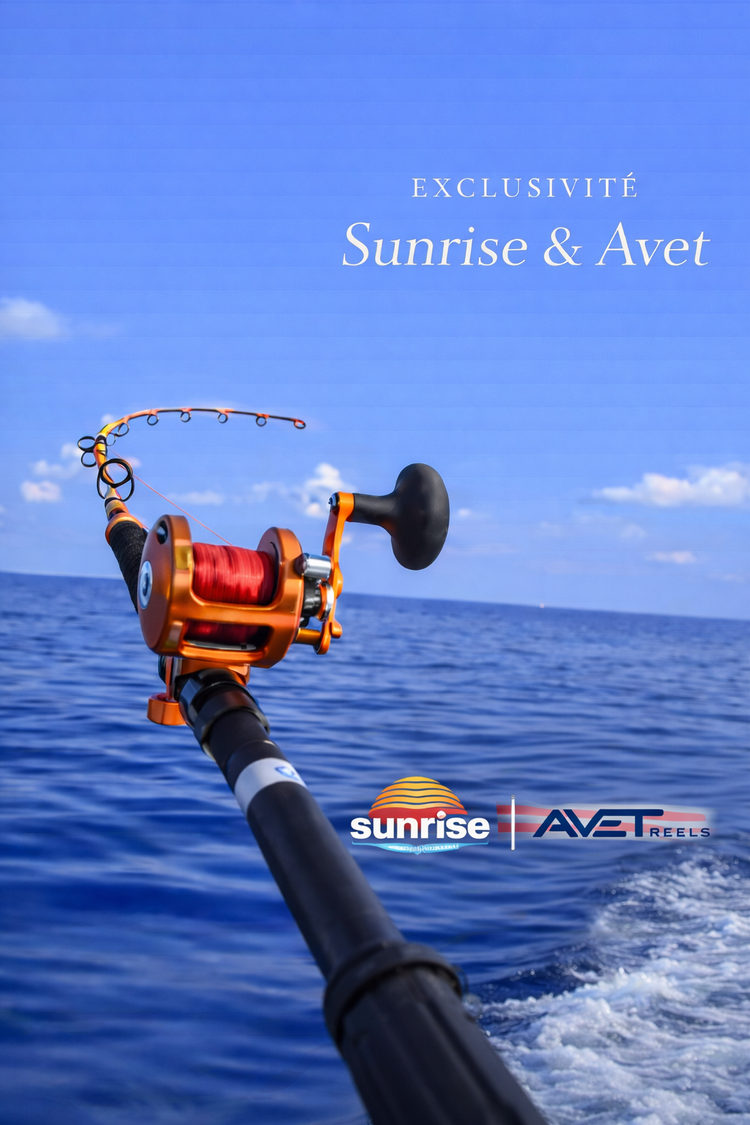 Sunrise et Avet RS Fishing pêche en mer Ajaccio 