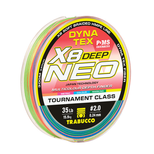 tresses Hi-Tech Trabucco DYNA-TEX X8 MULTICOLOR 300mt High-Grade PE