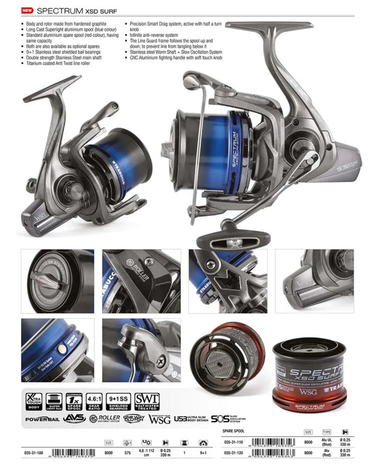 Moulinet Trabucco Spectrum XSD 8000 Surf