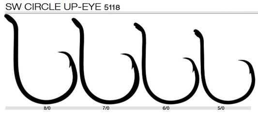 Hameçon Shinken 5118 SW CIRCLE UP-EYE (Incurvé) - TRABUCCO