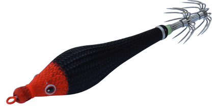 DTD Soft Double Color Glavoc 2026, turlutte en silicone noir et rouge pour la pêche en mer, matériel de pêche en mer.