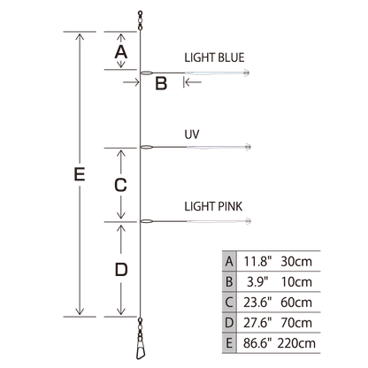 Pikaichi Stick 14 cm turlutte à Calmars - HAYABUSA