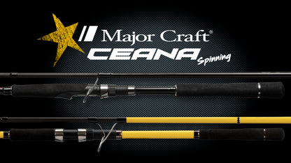Canne Major Craft Ceana Spinning CNS-802H-jaune