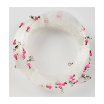Palangre "Rototube 30" 100M, Perles Roses - FLASHMER
