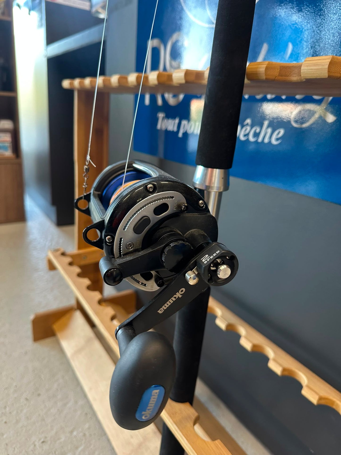 Combo Traine -Canne+moulinet  -Ensemble traine rempli 500M de tresse Daiwa
