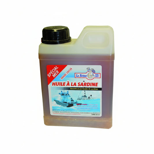 Attractant additif (liquide huile à la sardine 1L) -  LA SIRÈNE X21