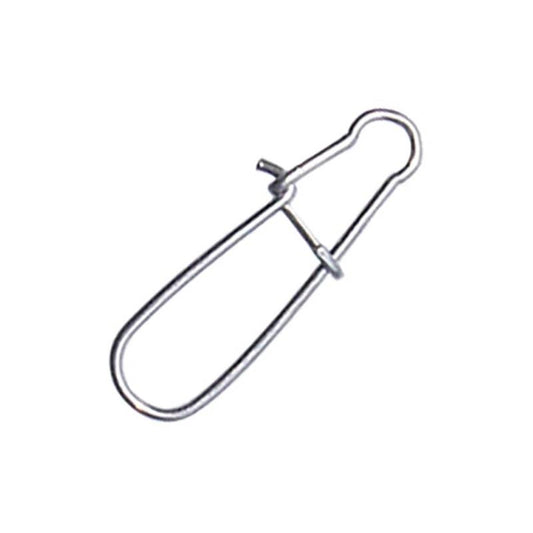 Agrafe "Americaine" en acier inoxydable pour matériel de pêche en mer, accessoire pratique et rapide pour changer de leurre.
