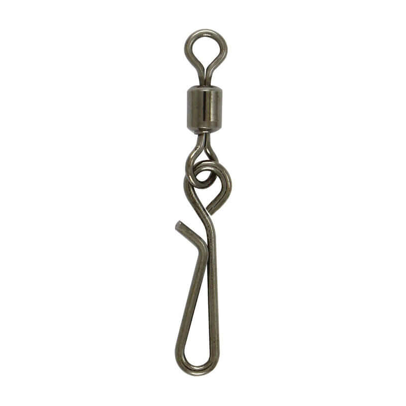 Agrafe rapide Compétition avec Émerillon Roulant Bronze x 12, connecteur pour pêche en mer, finition bronze élégante.