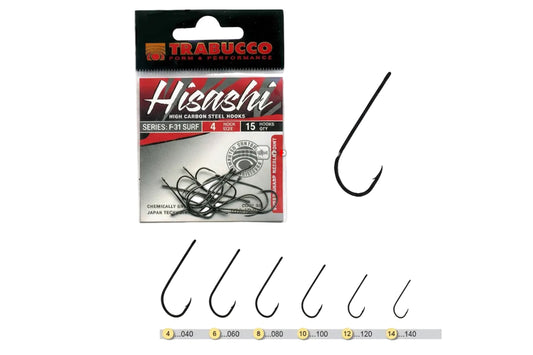 Hameçons Montés Hisashi F-31 Surfcasting - TRABUCCO