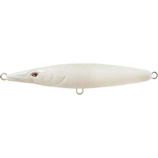 Leurre de surface ASTURIE 110 couleur blanc, matériel de pêche en mer pour pêcher depuis le bord ou en bateau.
