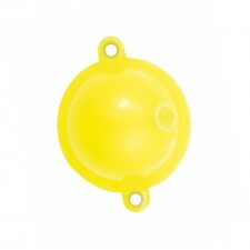 Jet Bull - SPHERIQUE FLASHMER - Flotteur sphérique jaune 40MM pour le surfcasting en mer, haute visibilité.