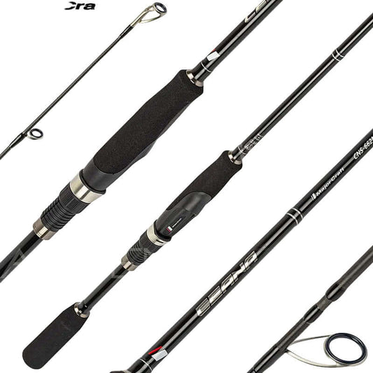 Canne Major Craft Oceana Spinning, légère et performante, idéale pour le matériel de pêche en mer.