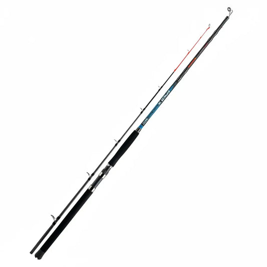 Canne Epica Xtreme Deep - TRABUCCO, matériel de pêche en mer, canne bateau 2,40 m, haute performance et résistance.