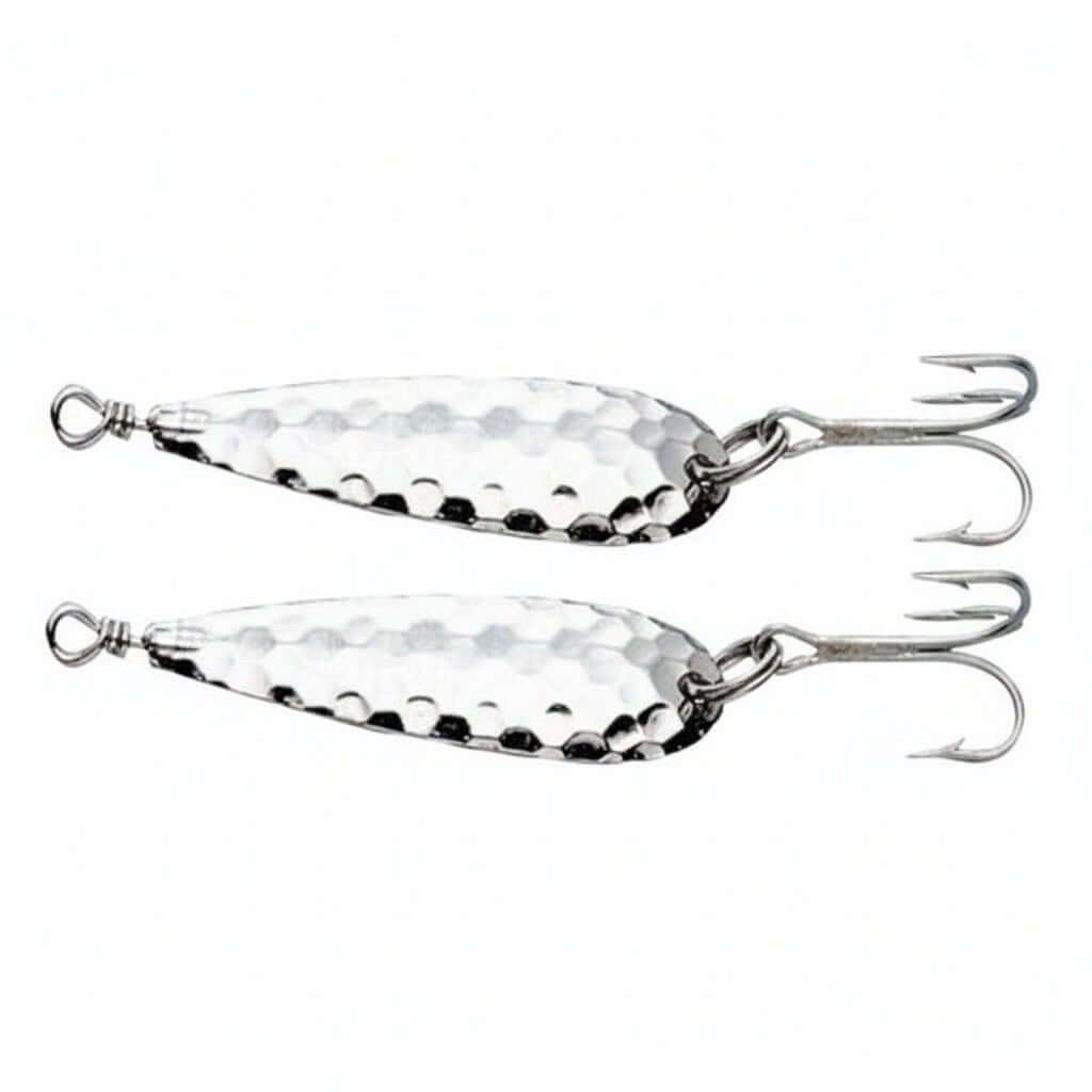 Cuillers à Maquereaux Martelée 60mm - Pochette x2 - FLASHMER, leurres en métal pour pêche en mer.