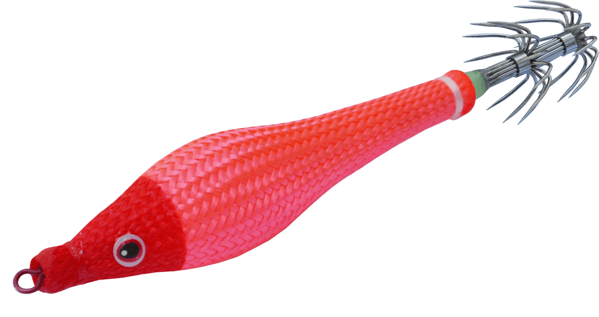 DTD Soft Double Color Glavoc 2026 - Turlutte Souple rose pour la pêche en mer, avec un corps hyper phosphorescent.