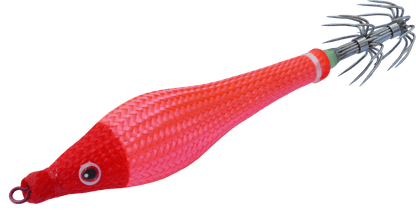 DTD Soft Double Color Glavoc 2026 - Turlutte Souple rose pour la pêche en mer, avec un corps hyper phosphorescent.