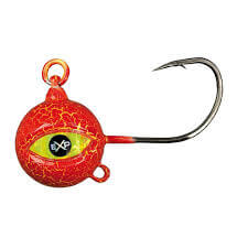 Tête plombée Explorer Fireball pour la pêche en mer, idéale pour capturer des prédateurs marins.