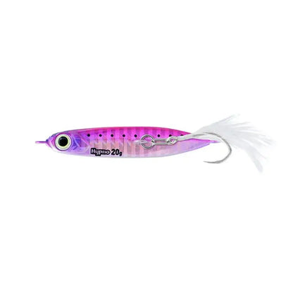 Image du jig fiiish hypno cast en couleur sardine rose, matériel de pêche en mer de 30G.