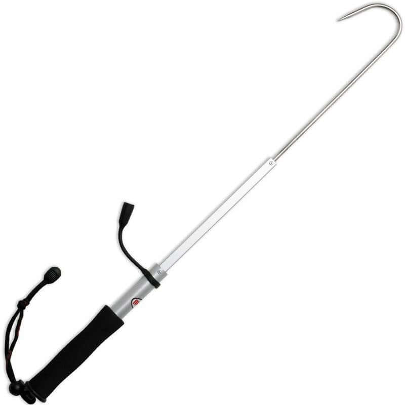Gaffe Telescopique rapala en aluminium, légère et pratique pour la pêche en mer.