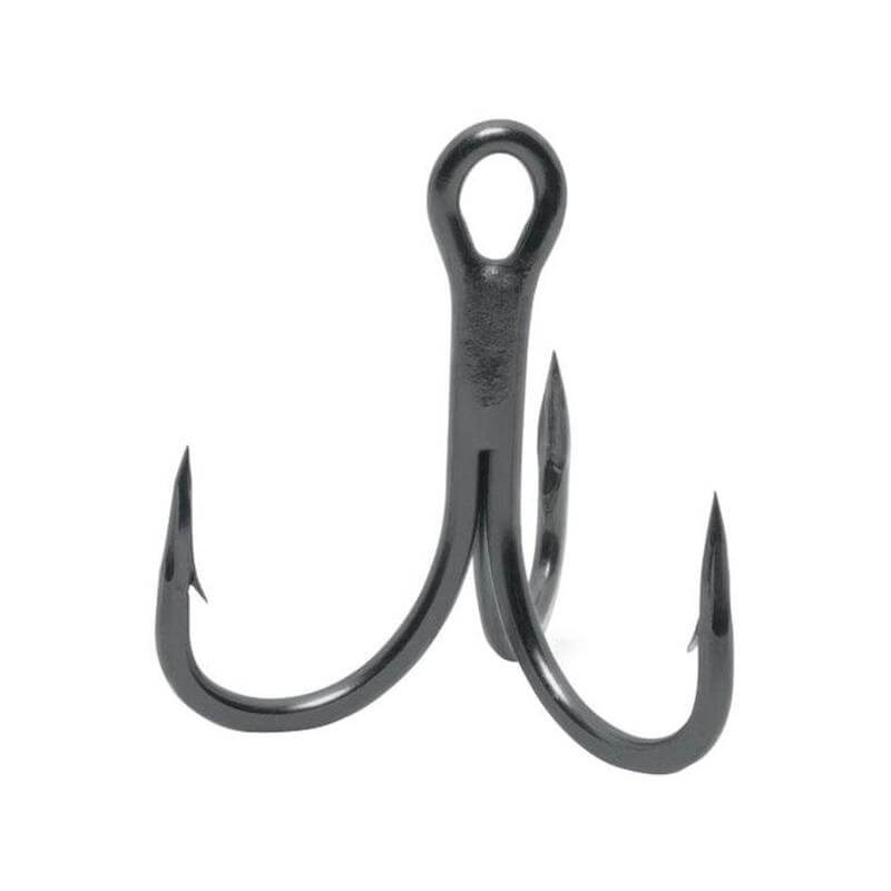 Hamecon Triple VMC 7556Bn - hameçon triple en nickel noir pour la pêche en mer, ultra-résistant et conçu pour gros carnassiers.