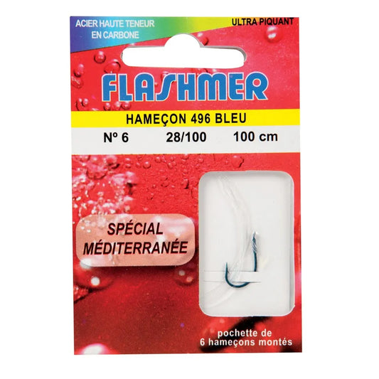 Hameçons Montés Méditerranée Flashmer - Pack de 10