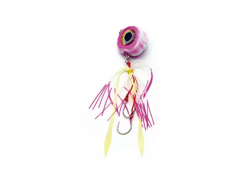 Madai JLC Nautilus 1.0 Jigging Ajaccio Corse - Leurreur rose de 60 GR avec tentacules colorés pour la pêche en mer.