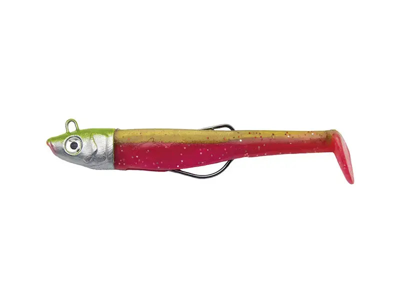 JLC ZANZIBAR leurre souple 120 GR KHAKI/ROSE conçu pour la pêche en mer des grands prédateurs.