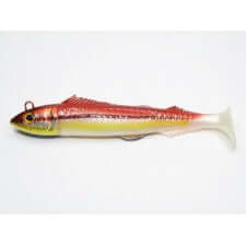 Leurre Souple JLC Real Fish 160mm en couleur réaliste, prêt à pêcher, pour matériel de pêche en mer, modèle GIRELLE.