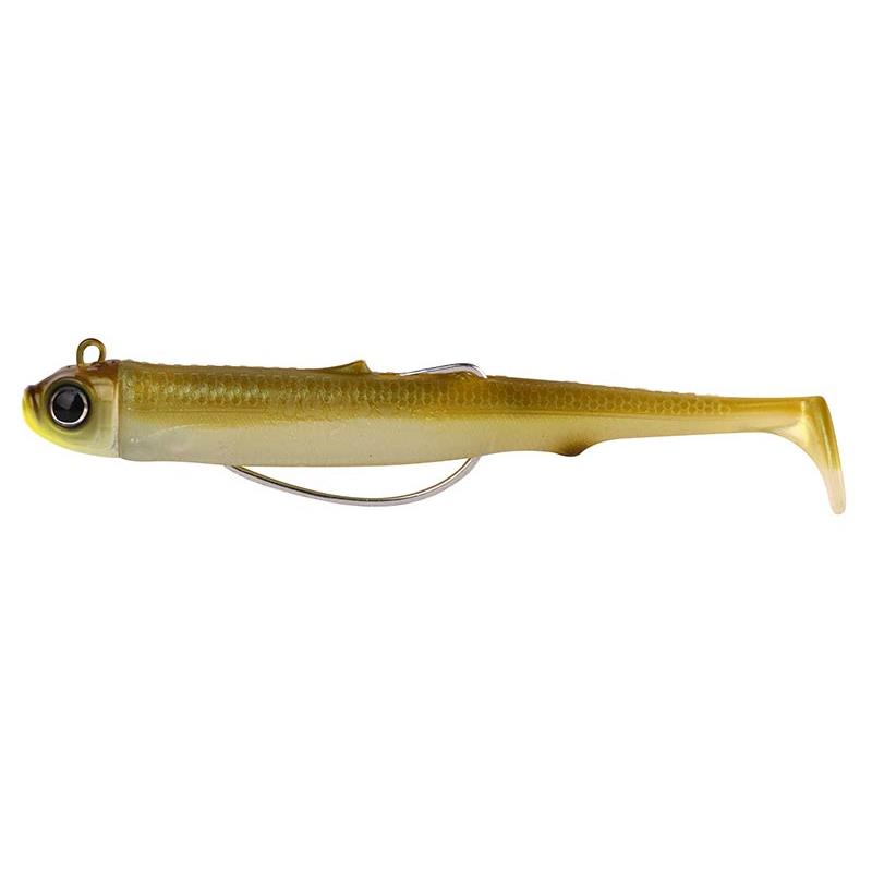 Leurre souple SPRO Gutsbait Salt, conçu pour la pêche en mer, couleur jaune, profilé pour performances extrêmes.