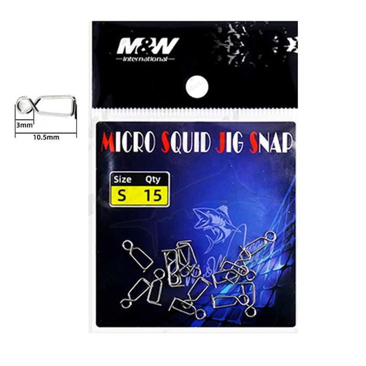 Agrafes Rapide Tataki M&W Micro Squid Jig Snap