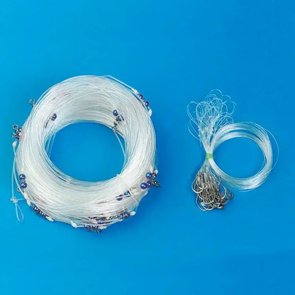 Palangre "Pro" 100 M, 30 Hameçons - FLASHMER, matériel de pêche en mer avec ligne et hameçons pré-montés.
