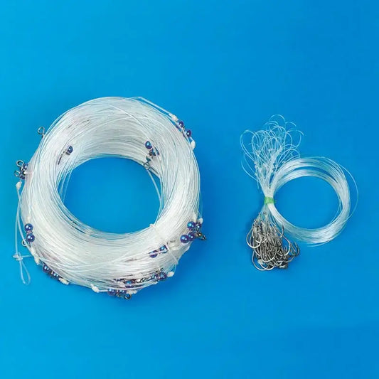 Palangre "Pro" 100 M, 30 Hameçons - FLASHMER, matériel de pêche en mer avec ligne et hameçons pré-montés.