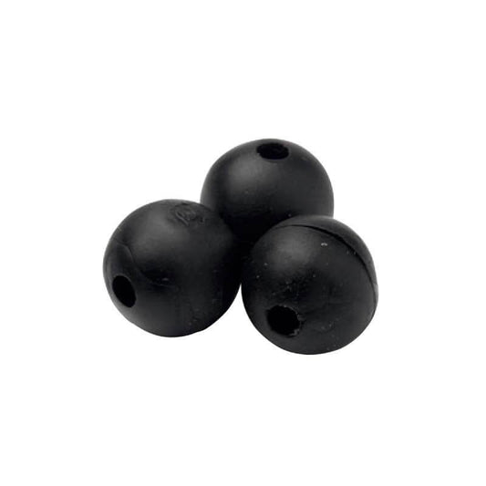 Perle Caoutchouc X20 - RAGOT, perles en caoutchouc noires pour montages de pêche.