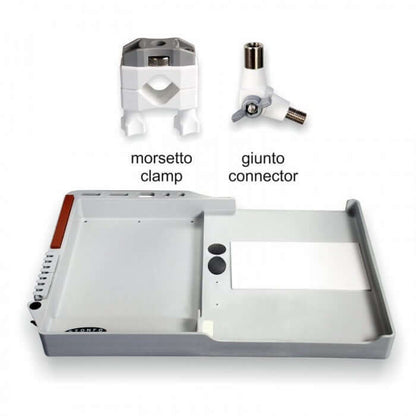 Plateau porte appats - STONFO avec morsetto clamp et giunto connector pour pêche en bateau.