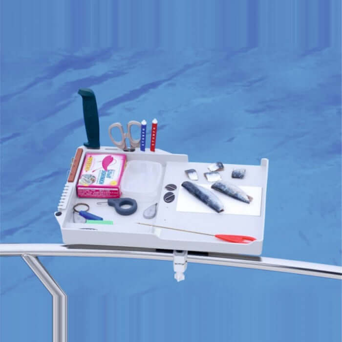 Plateau porte appats - STONFO avec accessoires de pêche en mer pour une préparation et organisation optimale.