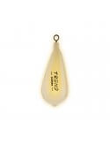 Plomb Poire Fluorescent avec Émerillon (made in Italy) en couleur glow pour pêche en mer, conçu pour surfcasting.