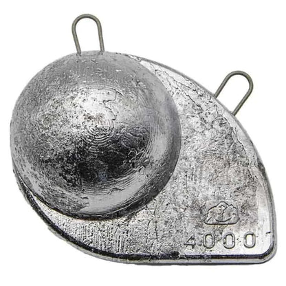 Plomb Traine DOWRINGER 3Kg, accessoire de pêche en mer, plomb disque pour traîne en profondeur.