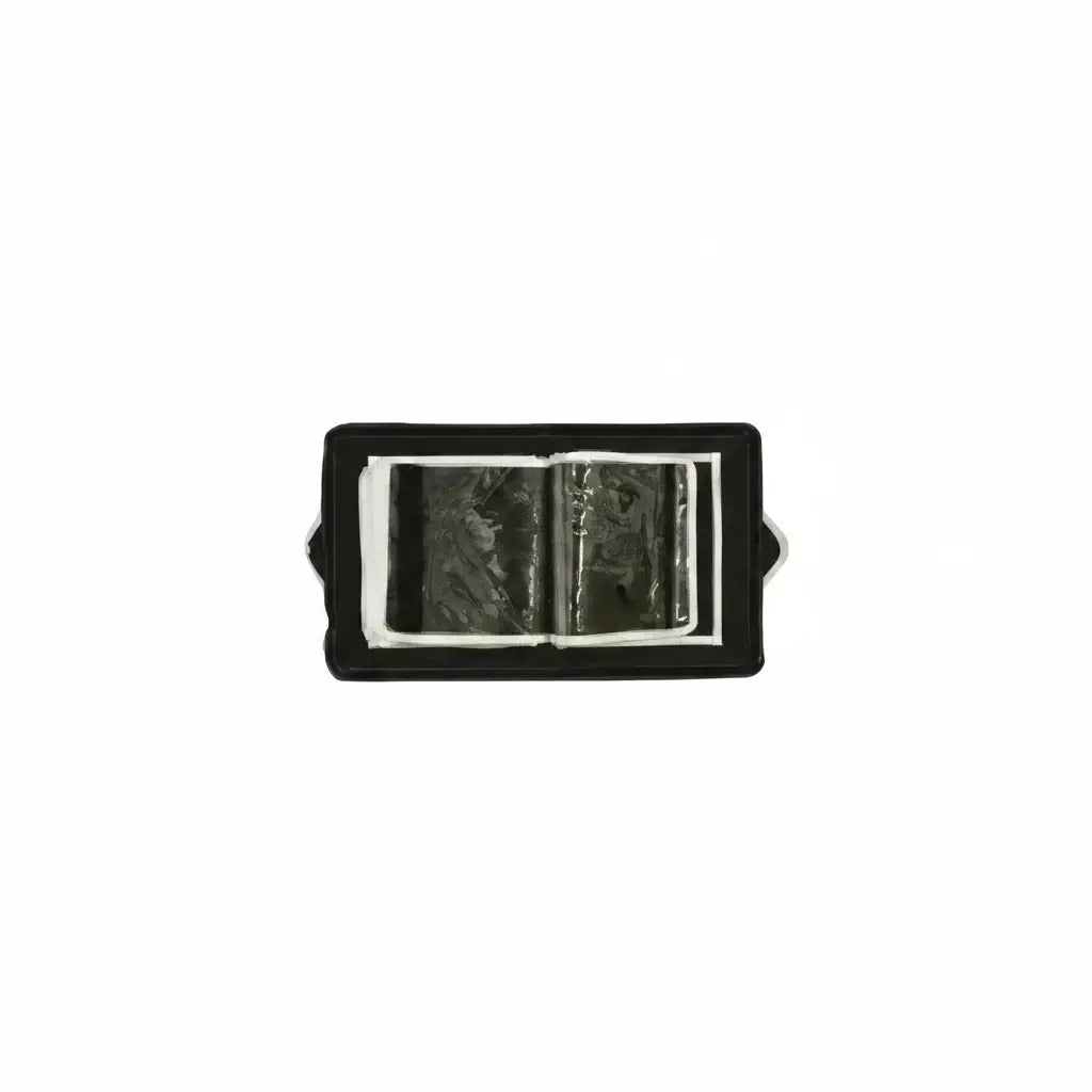 Pochette de rangement Rig wallet - EXPLORER TACKLE vue du dessus avec compartiments pour matériel de pêche en mer.