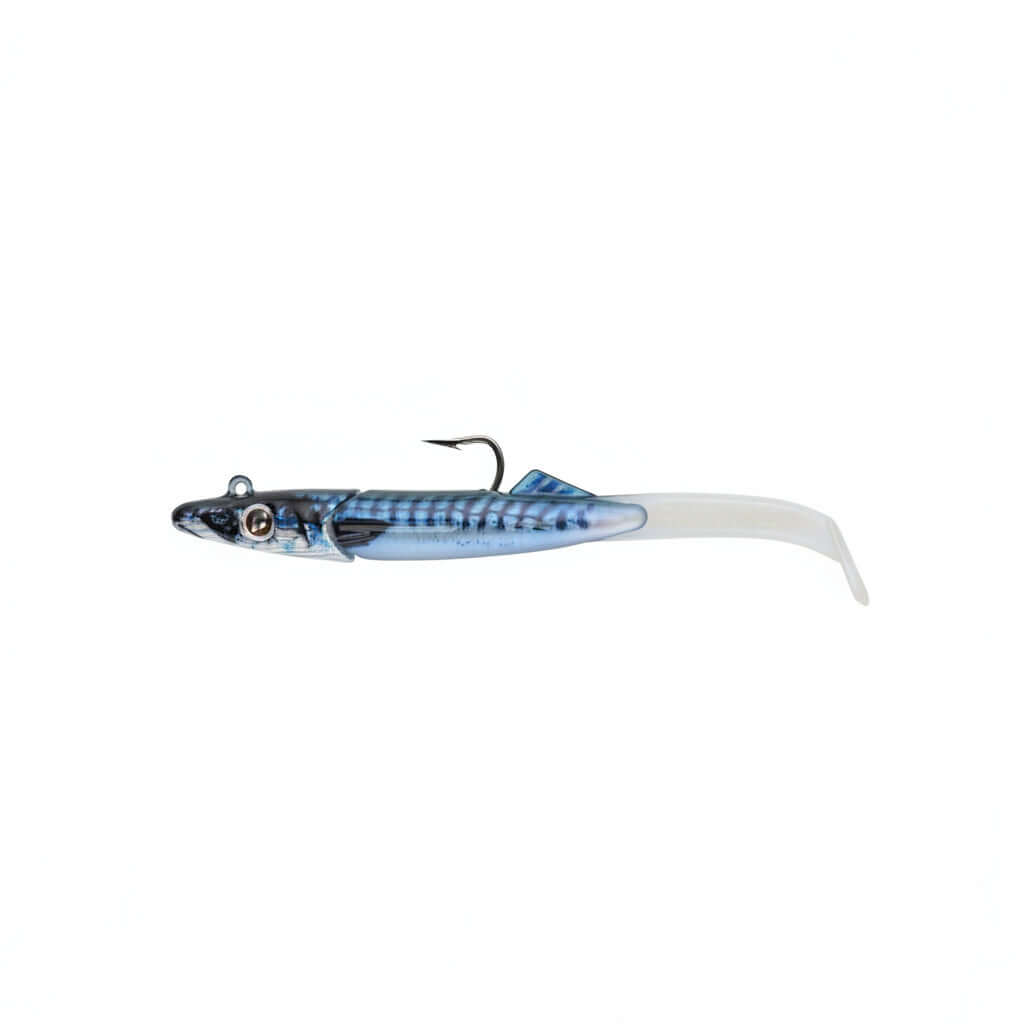 Leurre souple Raglou Hybrid - 105 BM X2, idéal pour la pêche en mer au loup, design irrésistible.