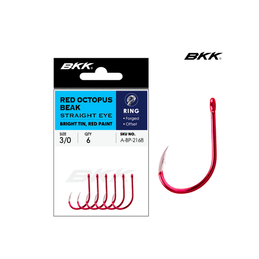 Hameçon BKK - Red Octopus beak straight