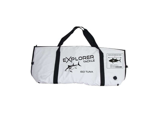 Sac A Poisson Explorer Tackle Iso Tuna pour conserver les prises en mer, 120X50, isotherme et résistant aux UV.