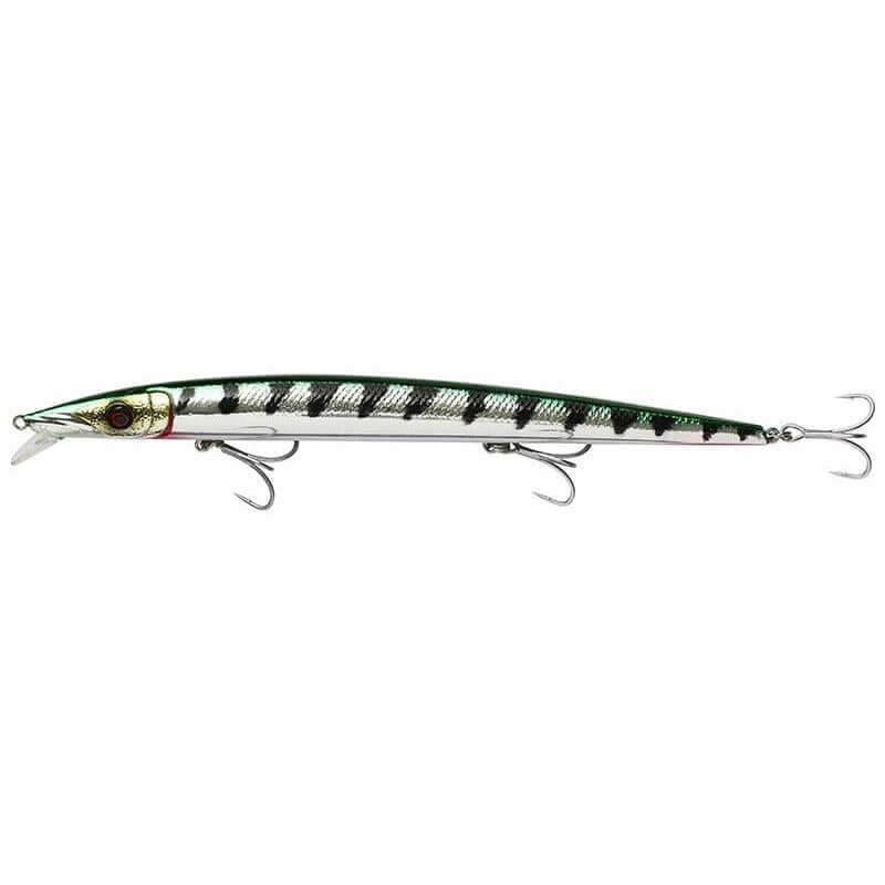 SAVAGE Barra Jerk (sinking) 29g/19 cm - SAVAGE GEAR, leurre couleur Grenn Barracuda pour la pêche en mer.