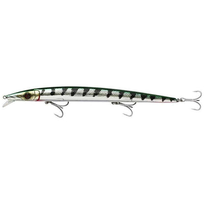 SAVAGE Barra Jerk (sinking) 29g/19 cm - SAVAGE GEAR, leurre couleur Grenn Barracuda pour la pêche en mer.
