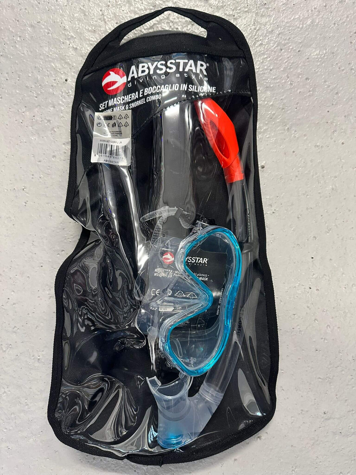 Set plongée Masque + Tuba ABYSSTAR - Snorkeling, Plongée & Apnée, matériel de pêche en mer pour enfant.